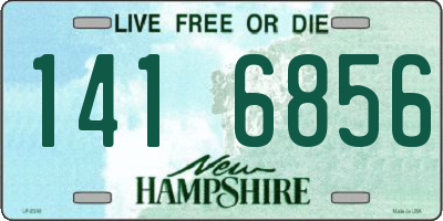 NH license plate 1416856