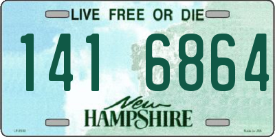 NH license plate 1416864
