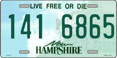 NH license plate 1416865
