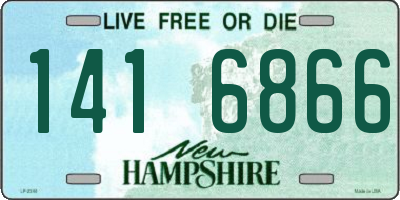 NH license plate 1416866