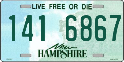 NH license plate 1416867