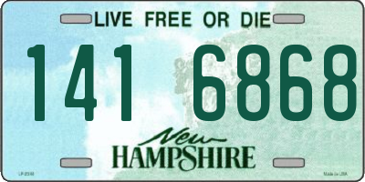 NH license plate 1416868