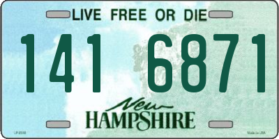 NH license plate 1416871