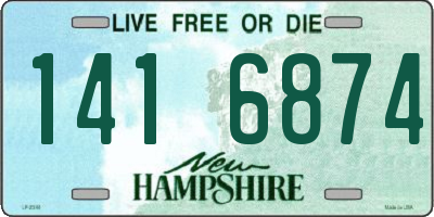 NH license plate 1416874