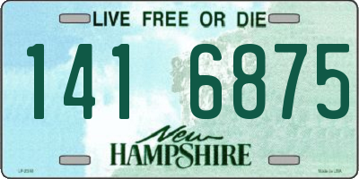 NH license plate 1416875