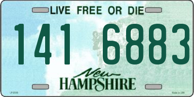 NH license plate 1416883