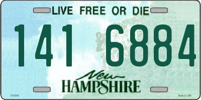 NH license plate 1416884