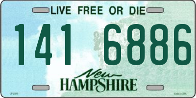 NH license plate 1416886