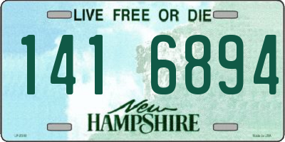 NH license plate 1416894