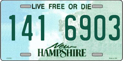 NH license plate 1416903