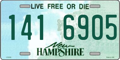 NH license plate 1416905
