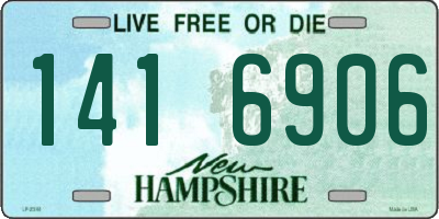 NH license plate 1416906
