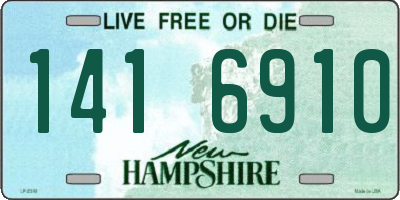 NH license plate 1416910