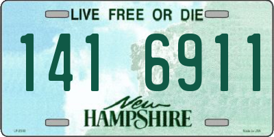 NH license plate 1416911