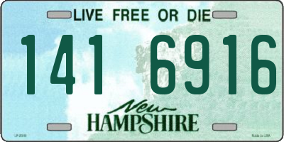 NH license plate 1416916