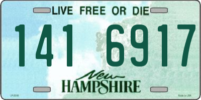 NH license plate 1416917