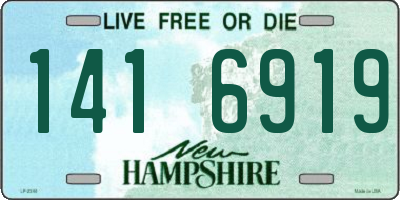 NH license plate 1416919