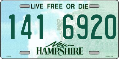 NH license plate 1416920