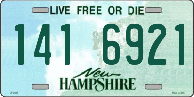 NH license plate 1416921