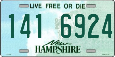 NH license plate 1416924