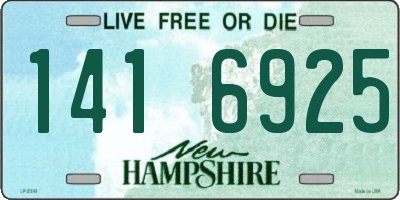 NH license plate 1416925