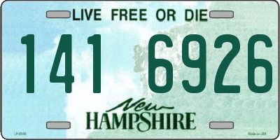 NH license plate 1416926