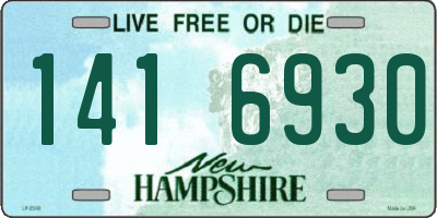 NH license plate 1416930