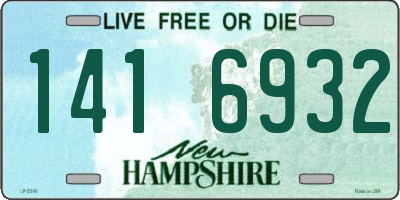 NH license plate 1416932