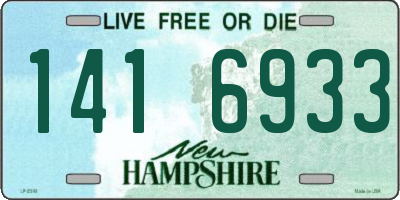 NH license plate 1416933