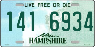 NH license plate 1416934