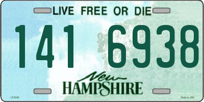 NH license plate 1416938