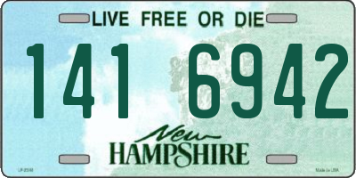 NH license plate 1416942