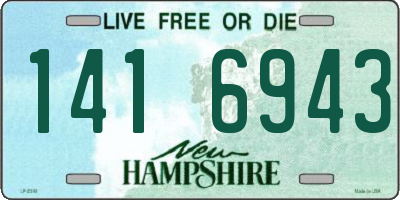 NH license plate 1416943