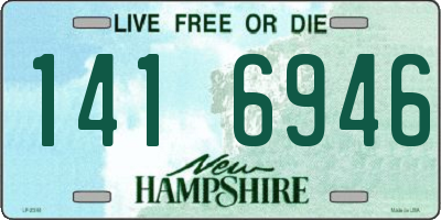 NH license plate 1416946