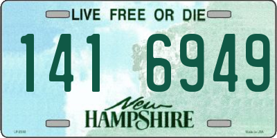NH license plate 1416949