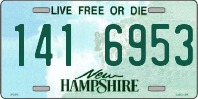 NH license plate 1416953
