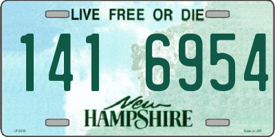 NH license plate 1416954