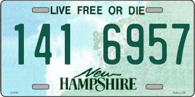 NH license plate 1416957