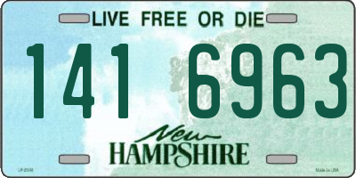 NH license plate 1416963