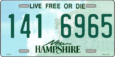 NH license plate 1416965