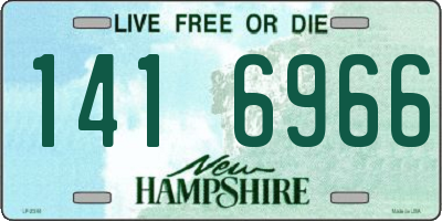 NH license plate 1416966