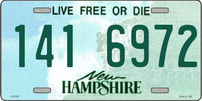 NH license plate 1416972