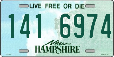NH license plate 1416974