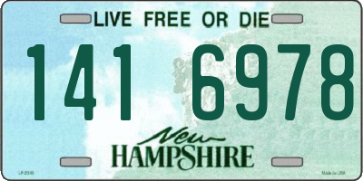 NH license plate 1416978