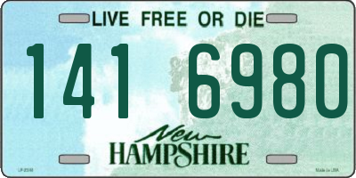 NH license plate 1416980