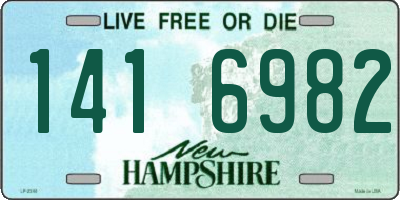 NH license plate 1416982