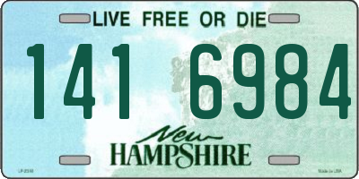 NH license plate 1416984