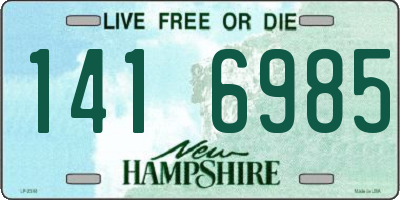 NH license plate 1416985