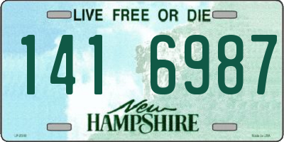 NH license plate 1416987