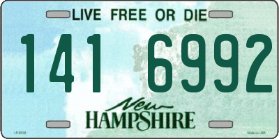 NH license plate 1416992